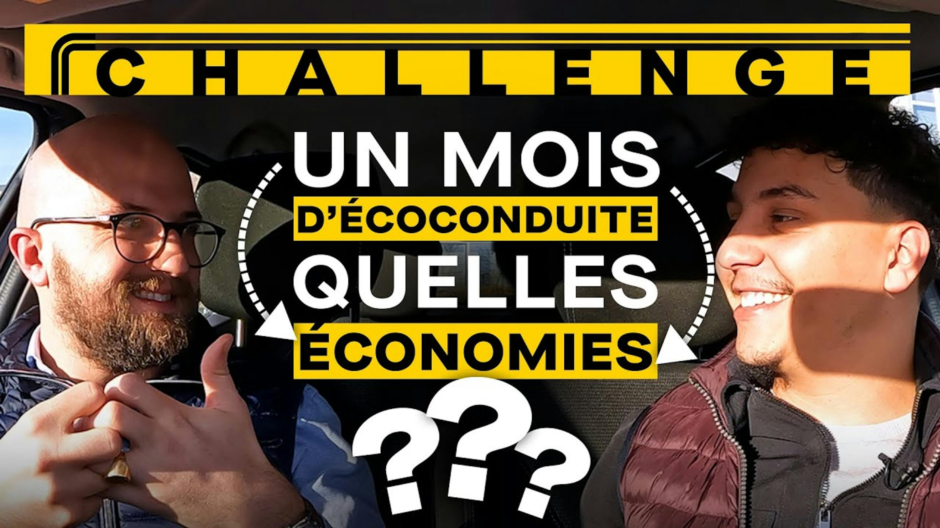 Miniature de la vidéo Youtube avec inscrit "un mois d'écoconduite, quelles économies ?"