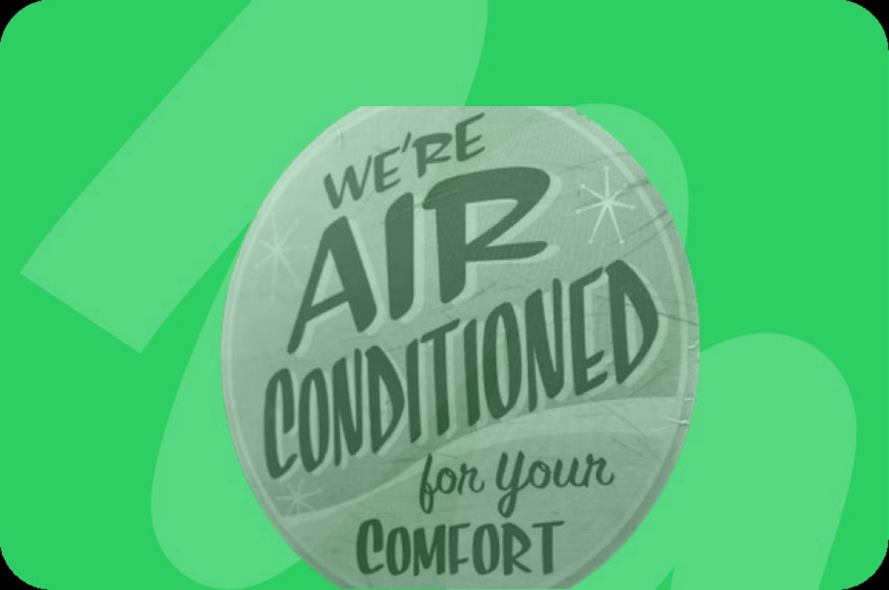 air conditioner sign