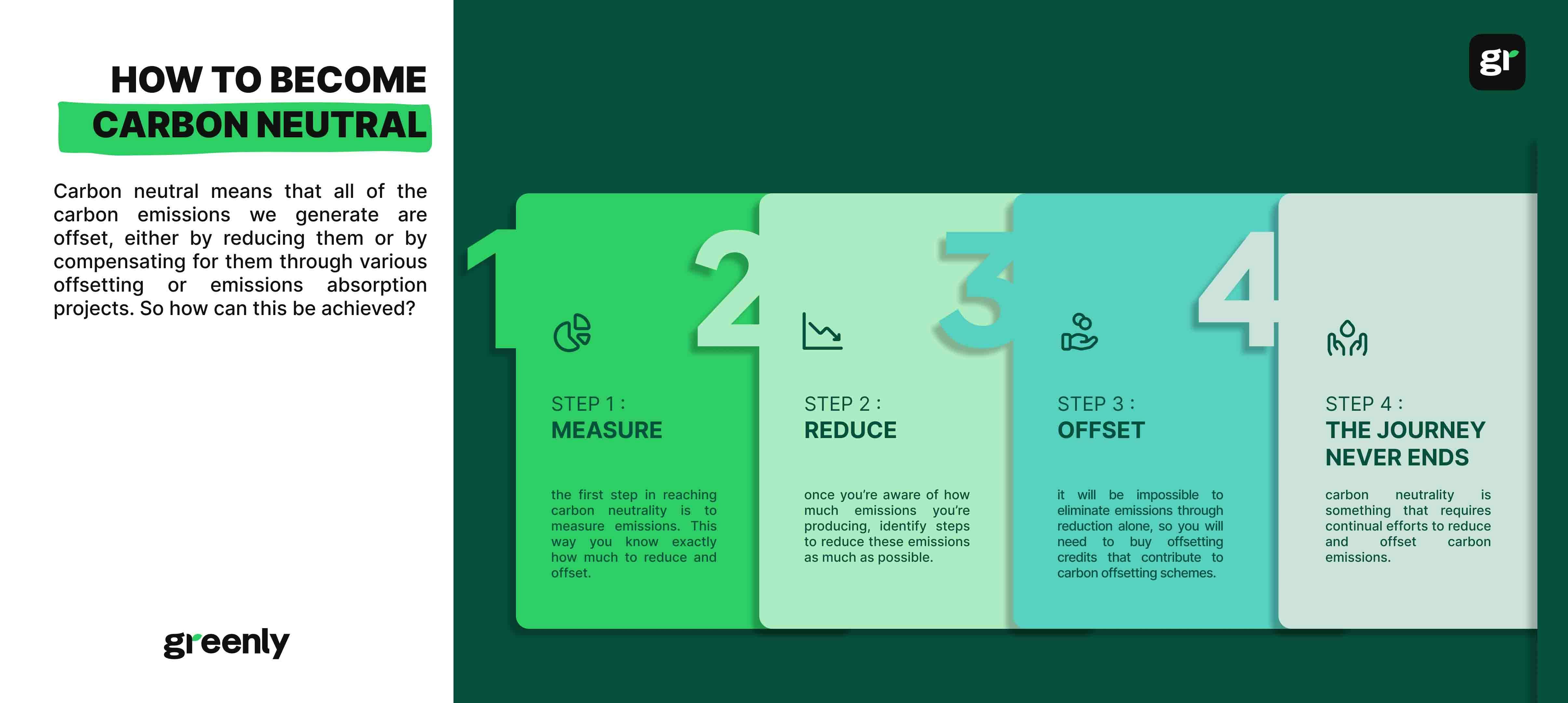 carbon neutral infographic