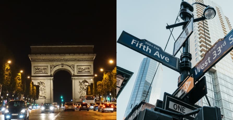 champs elysees vs fifth avenue