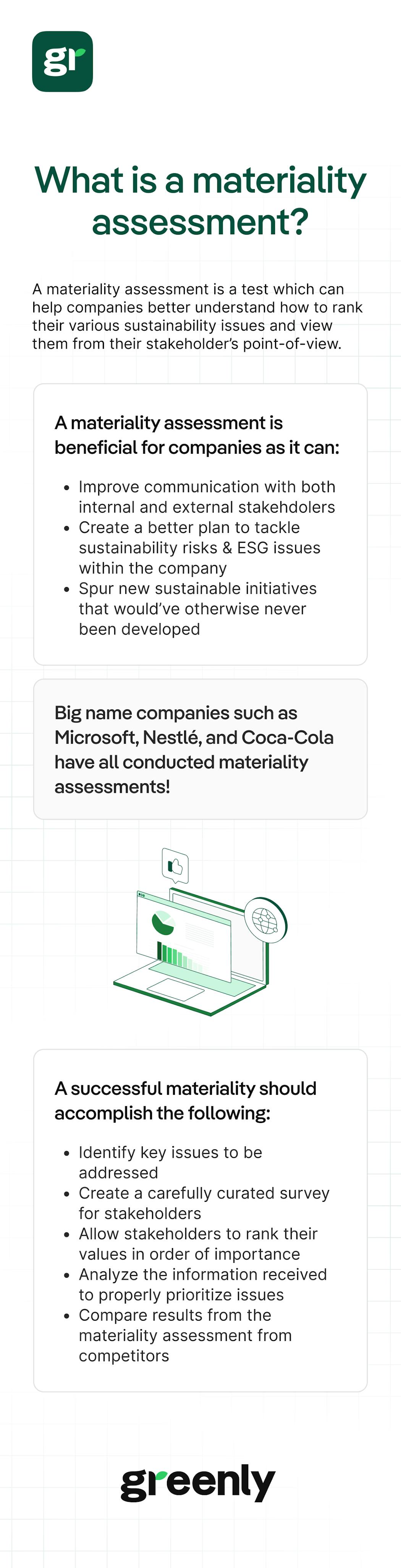 materiality assessment infographic