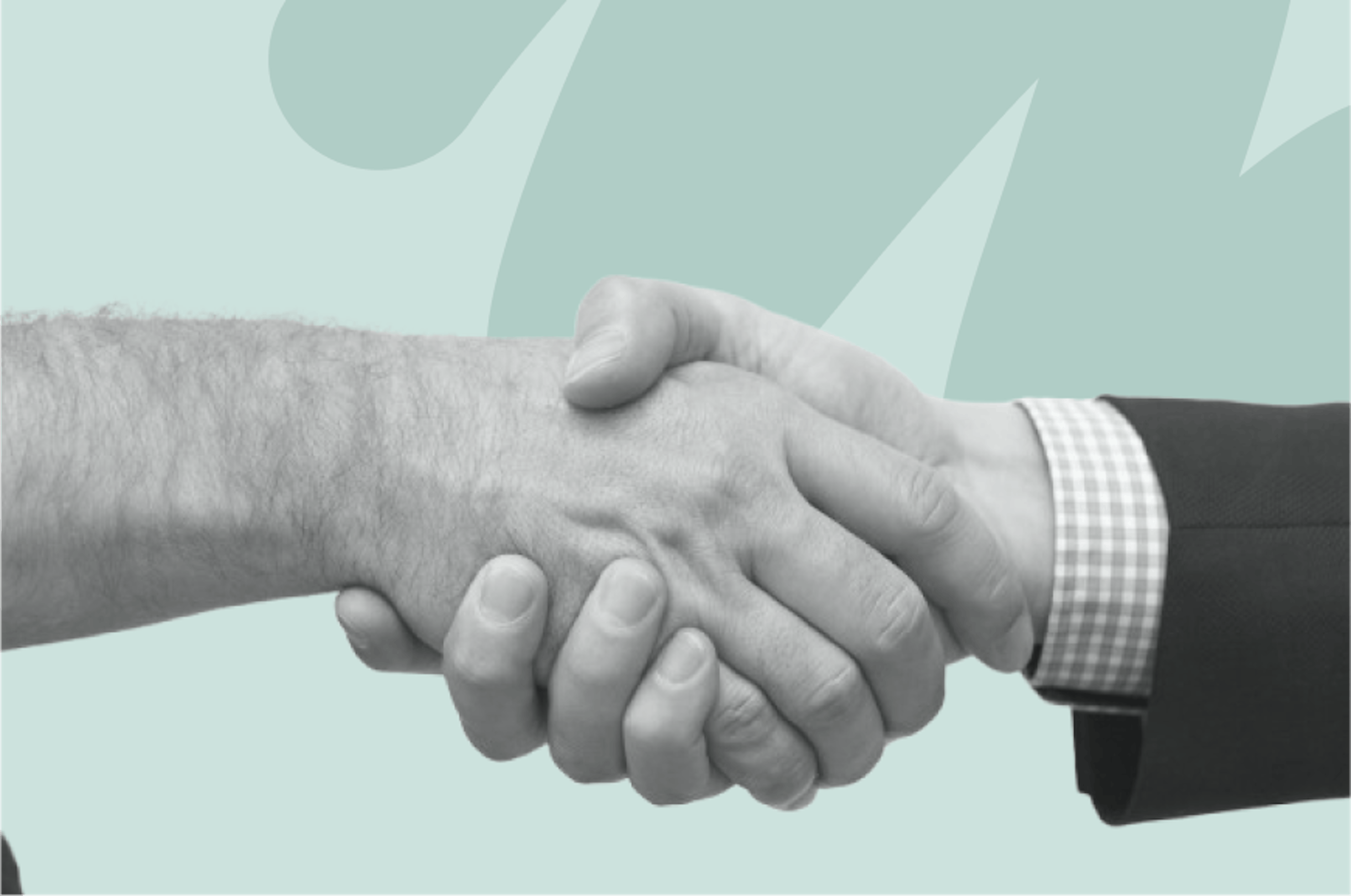 Händedruck zwischen zwei Personen