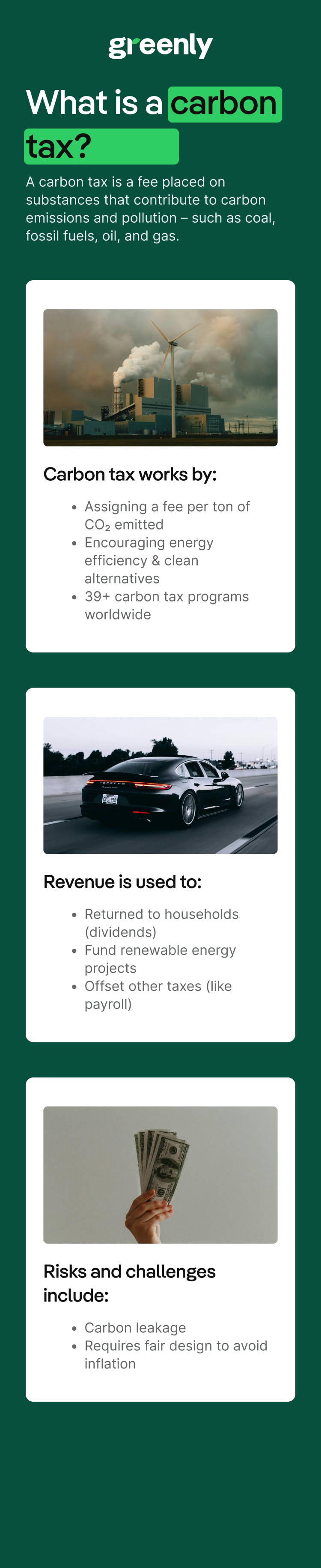carbon tax infographic mobile