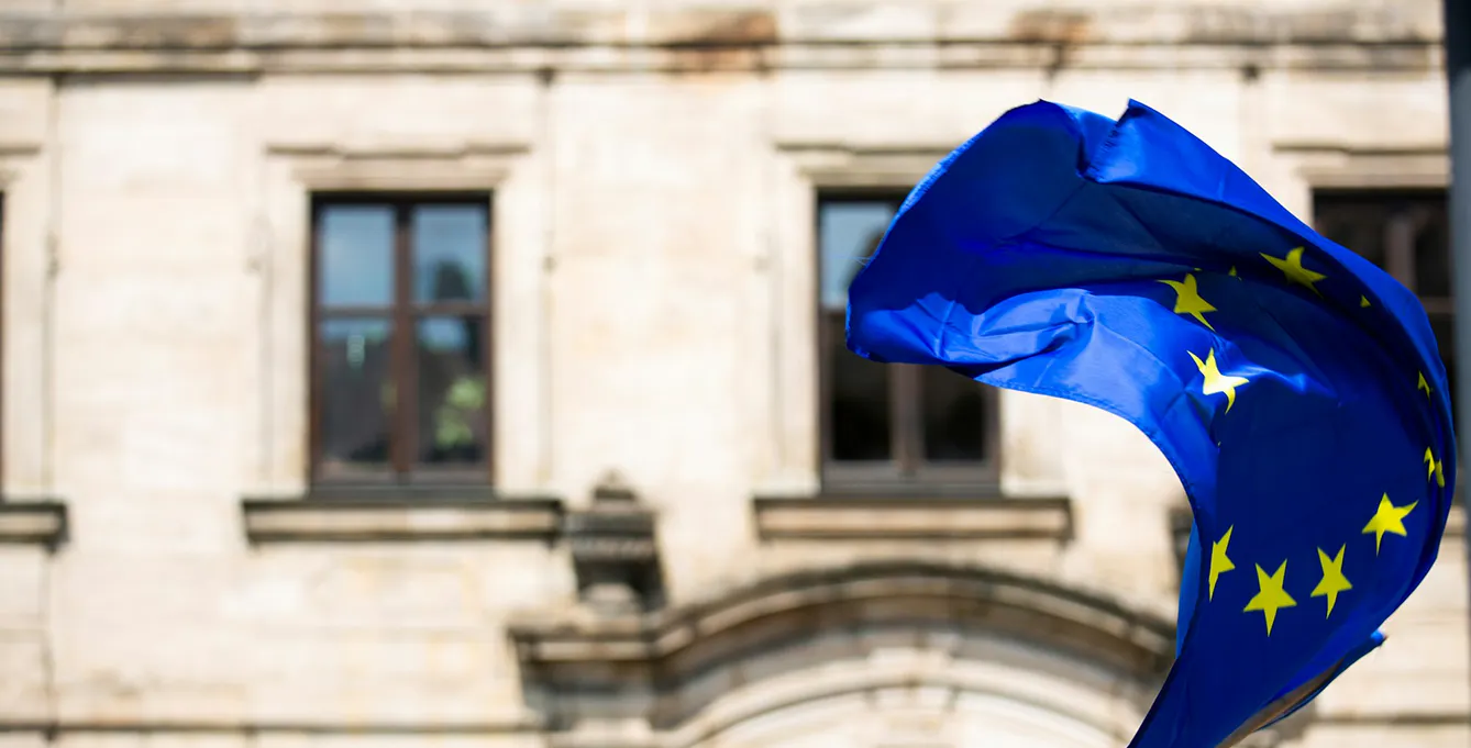 die Flagge der Europäischen Union