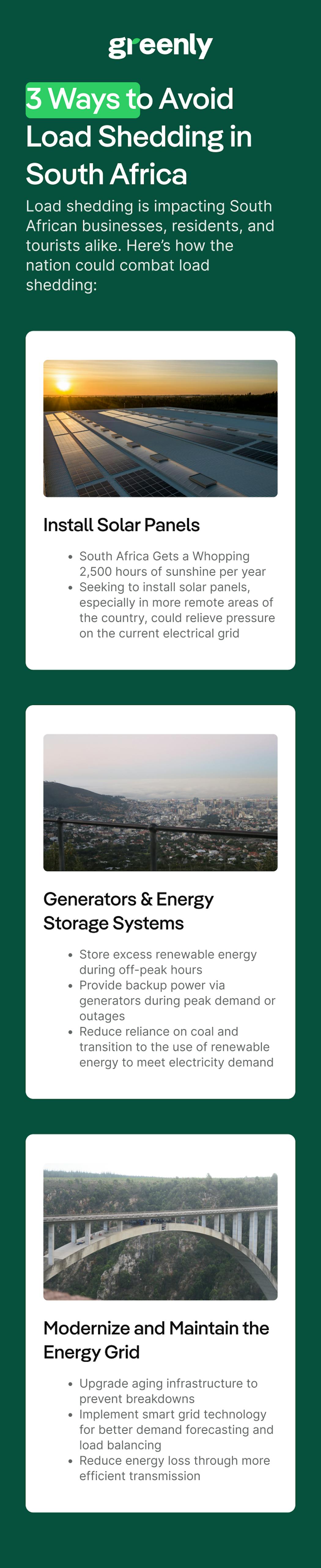 load shedding in south africa infographic mobile