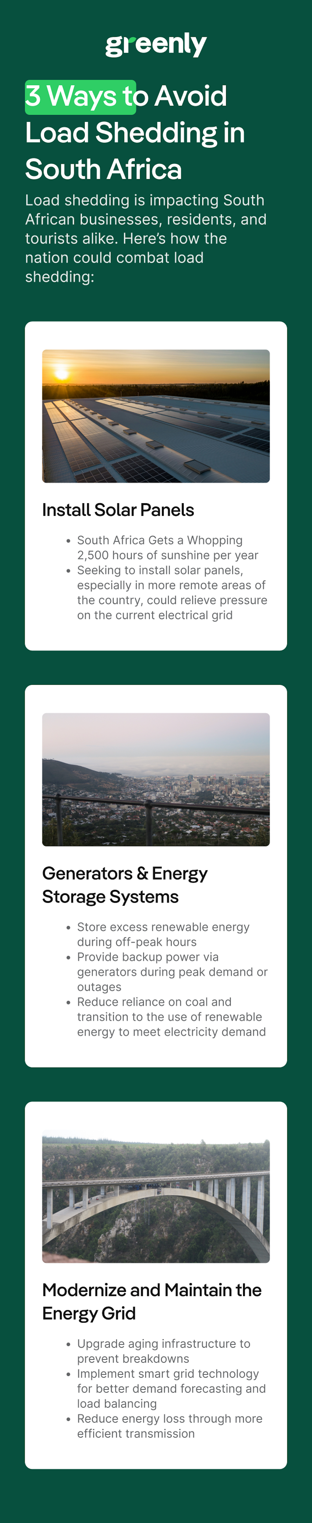 load shedding in south africa infographic mobile
