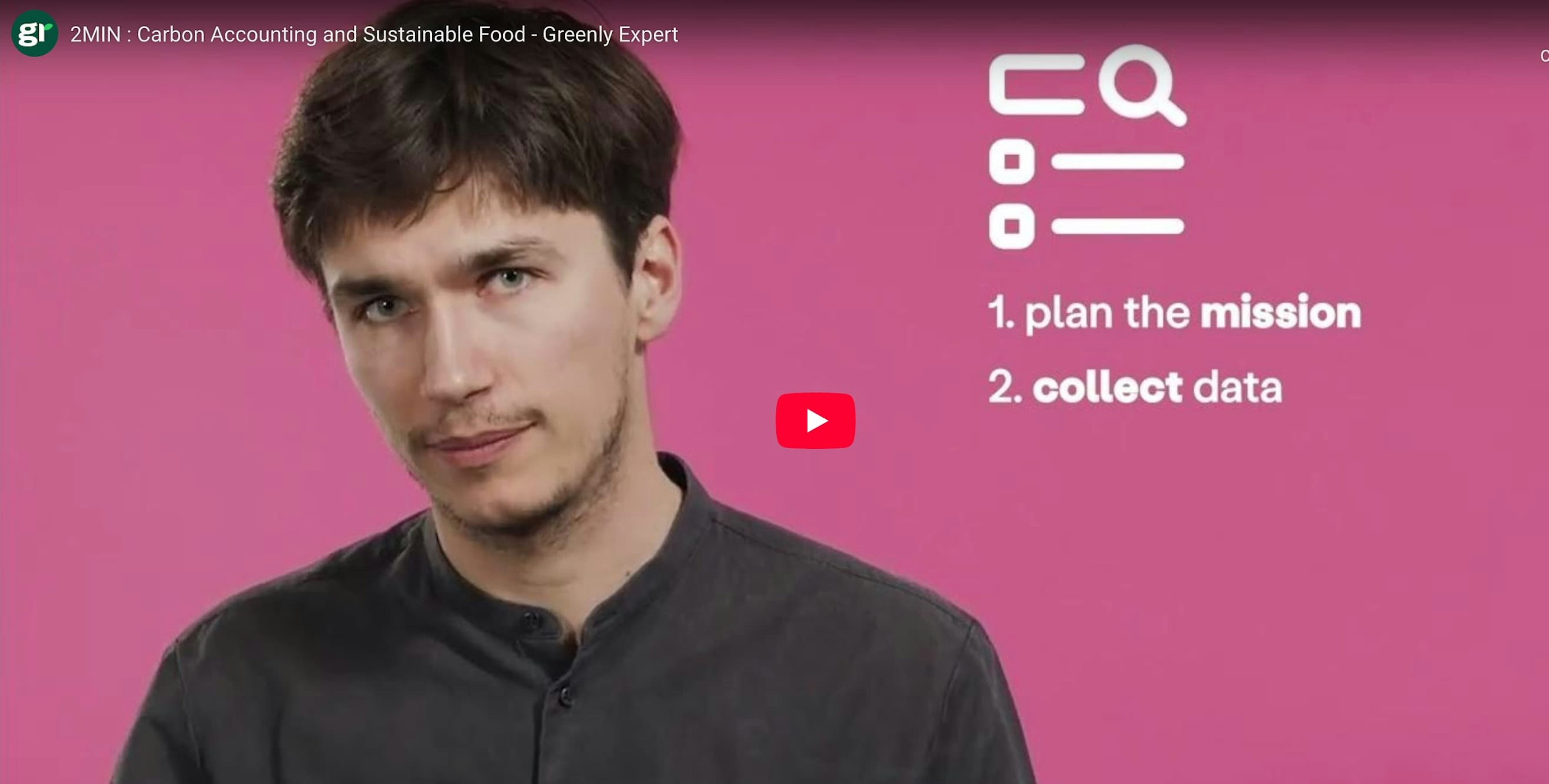 pink background greenly sustainable food youtube thumbnail