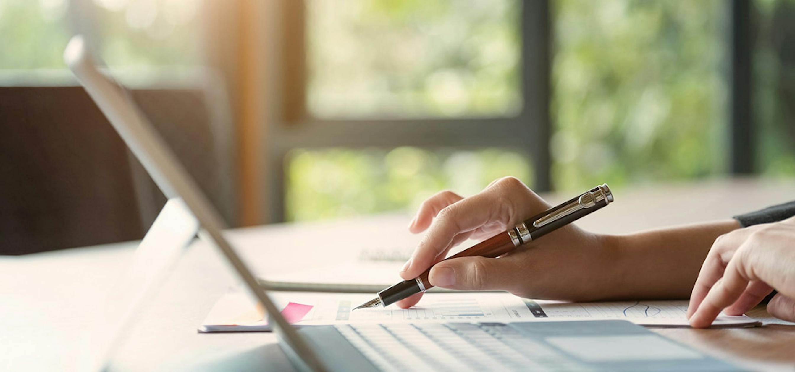someone who is writing