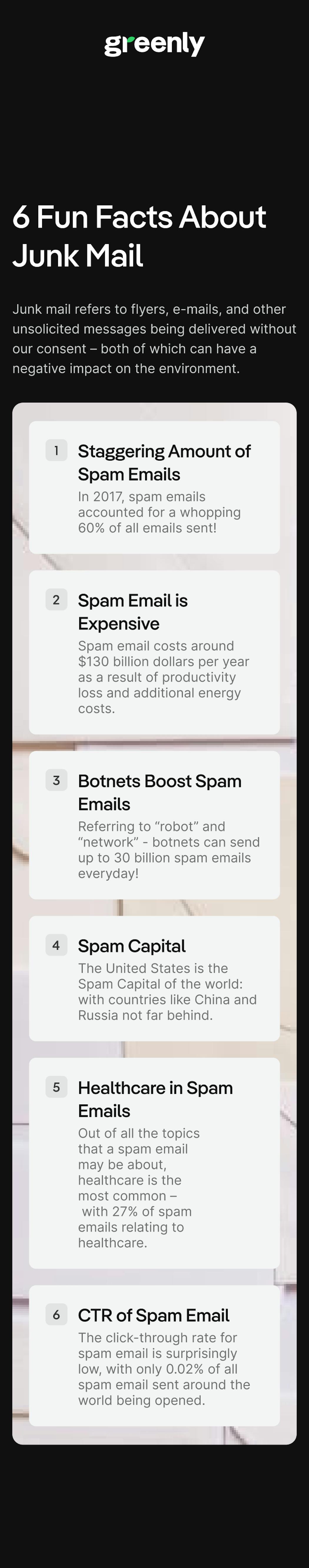 Six Fun Facts About Junk Mail Infographic Mobile