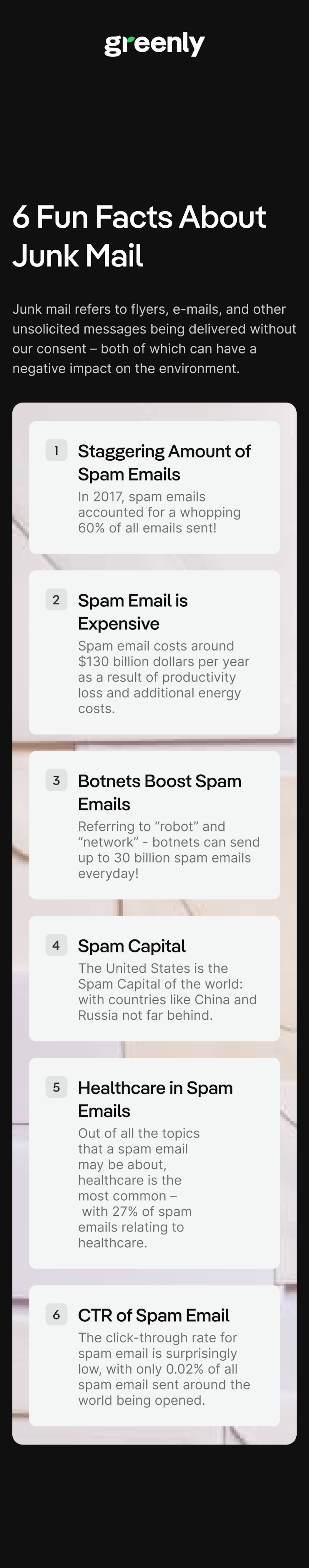 Six Fun Facts About Junk Mail Infographic Mobile