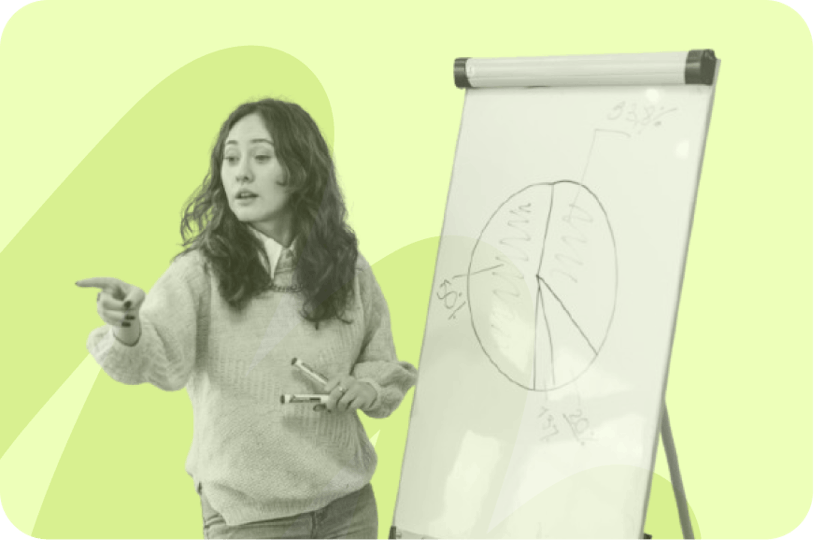 woman leading a meeting