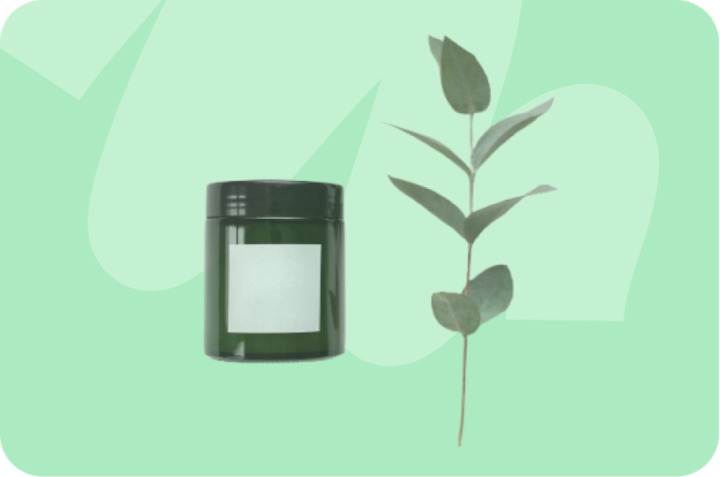 product label and plant