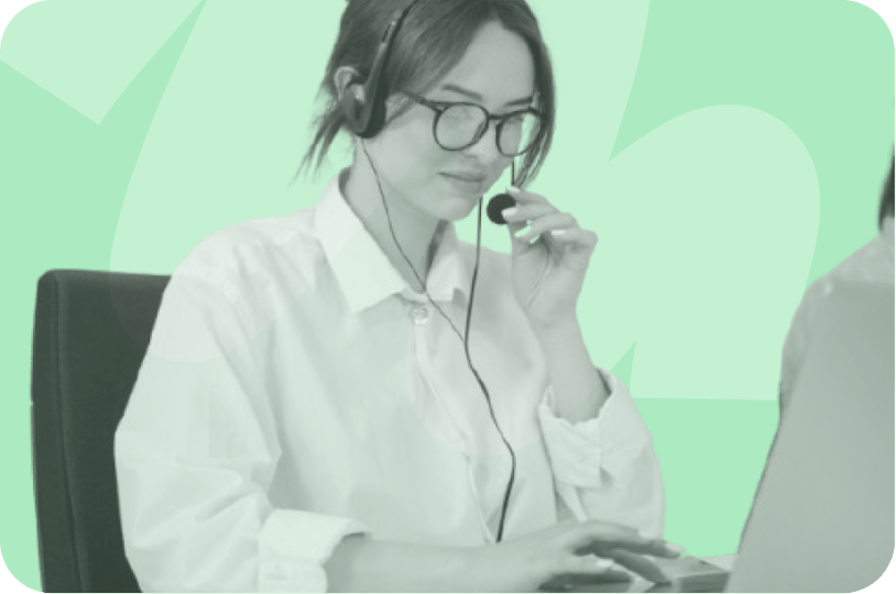 woman on a business call