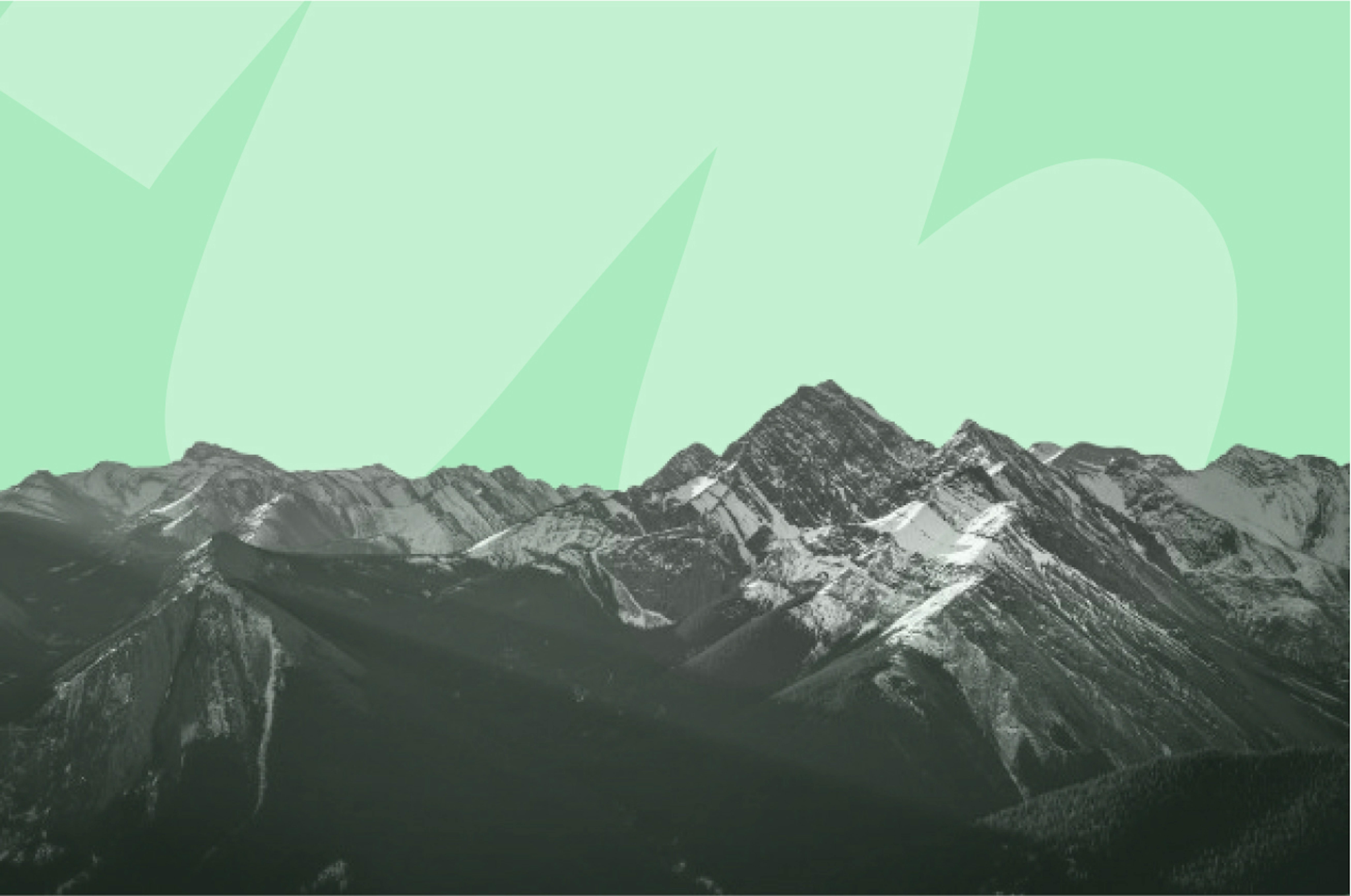 une chaîne de montagnes