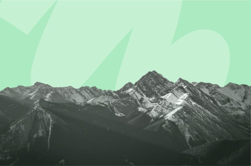 une chaîne de montagnes