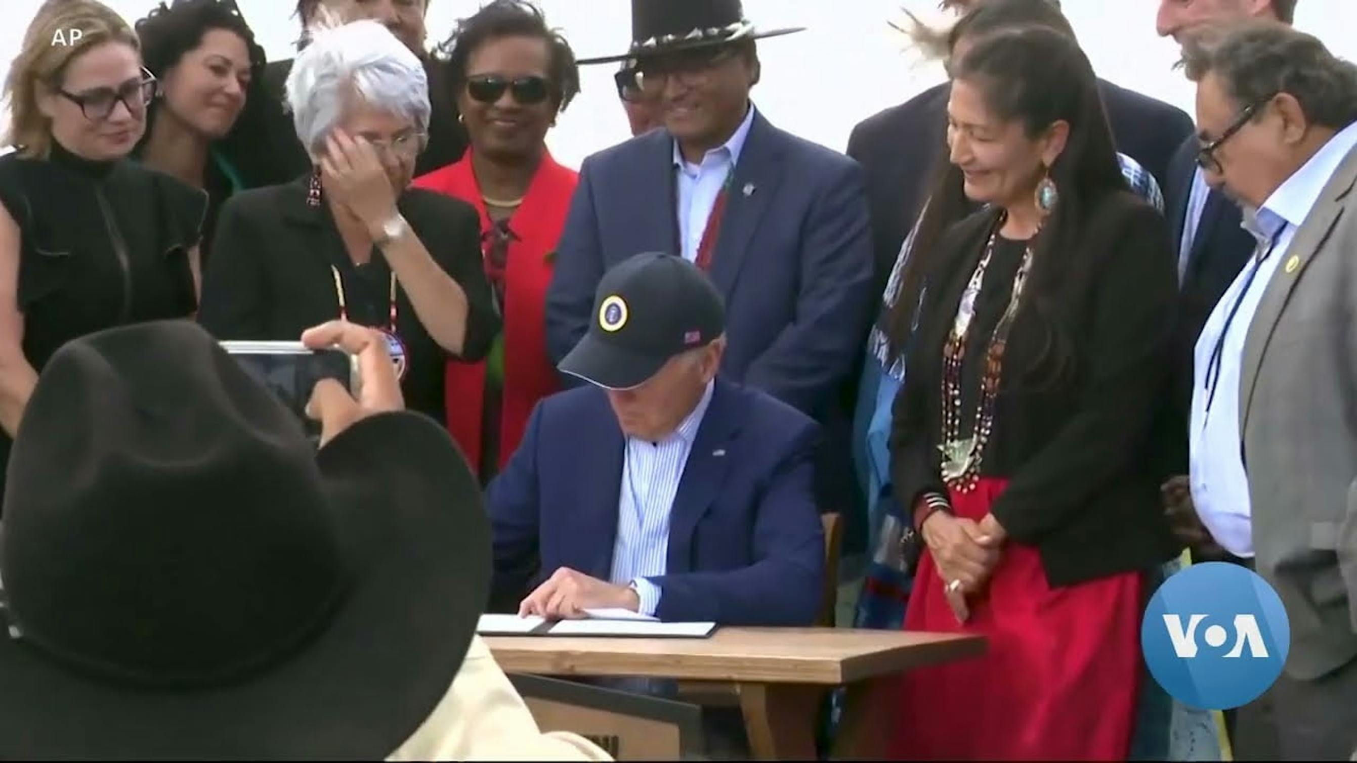 biden signing papers in arizona for grand canyon