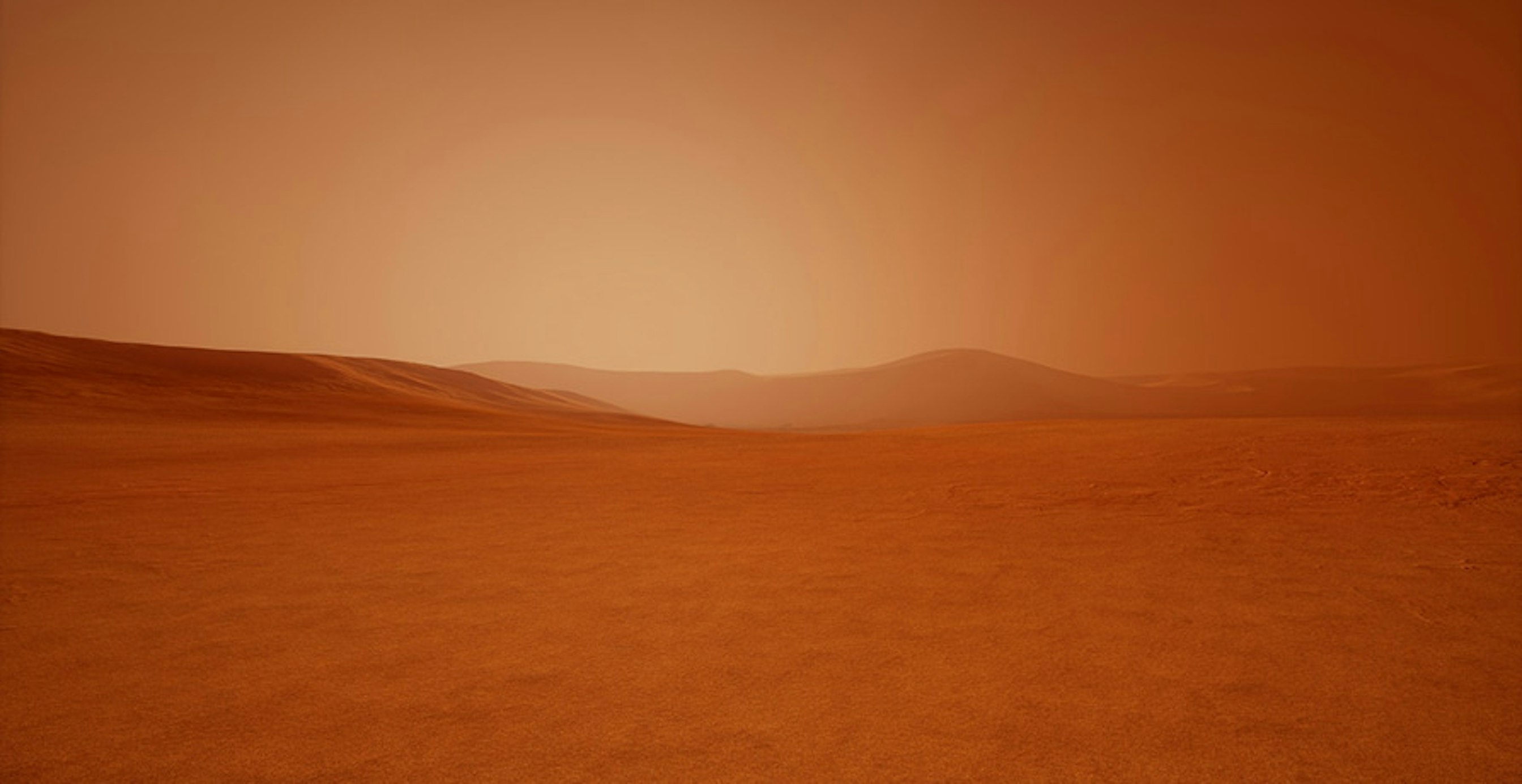 une vue imaginaire de mars