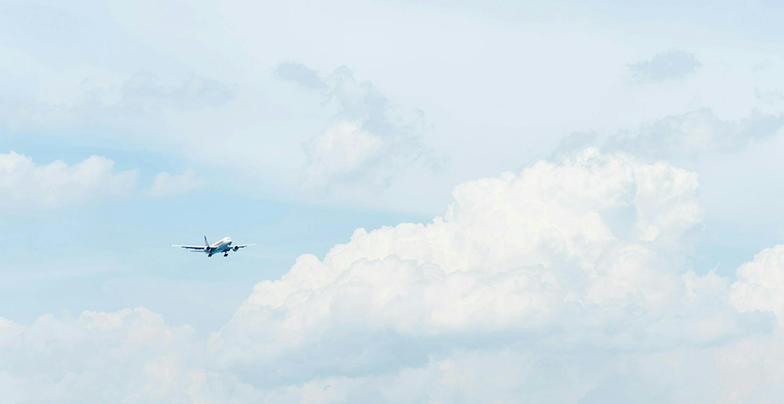 un avion dans le ciel