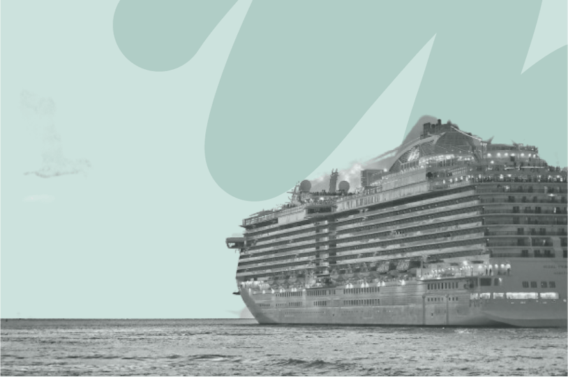cruise ship on water