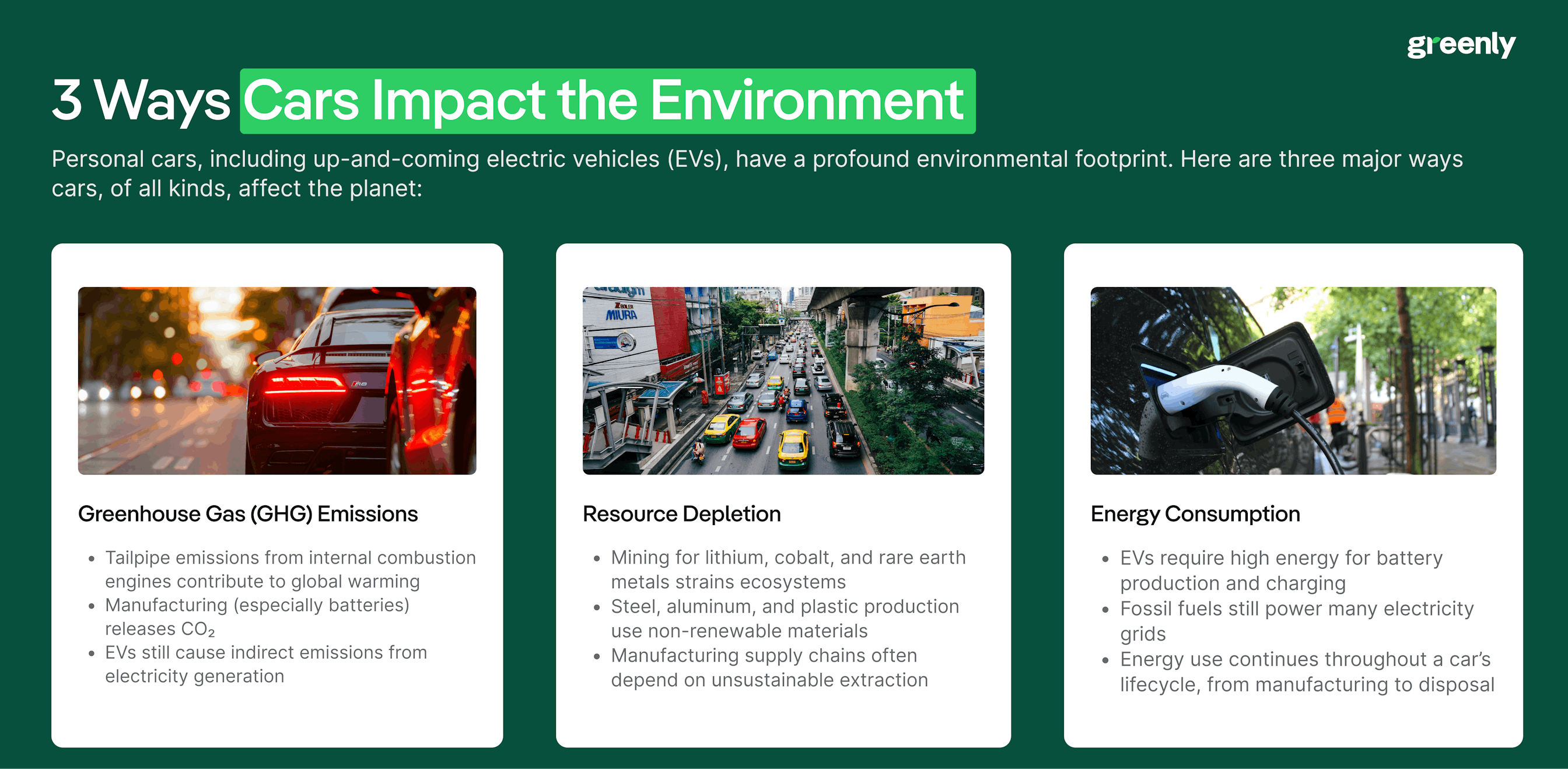 lca of car environmental impact infographic