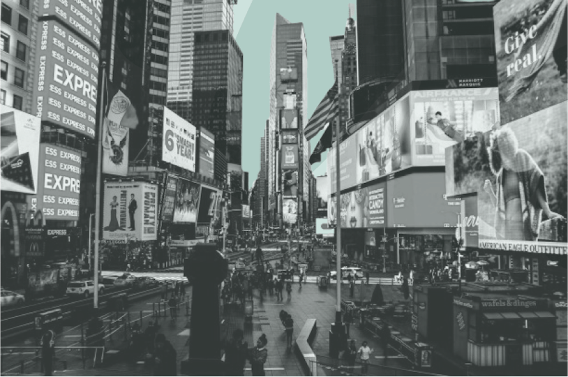view of times square
