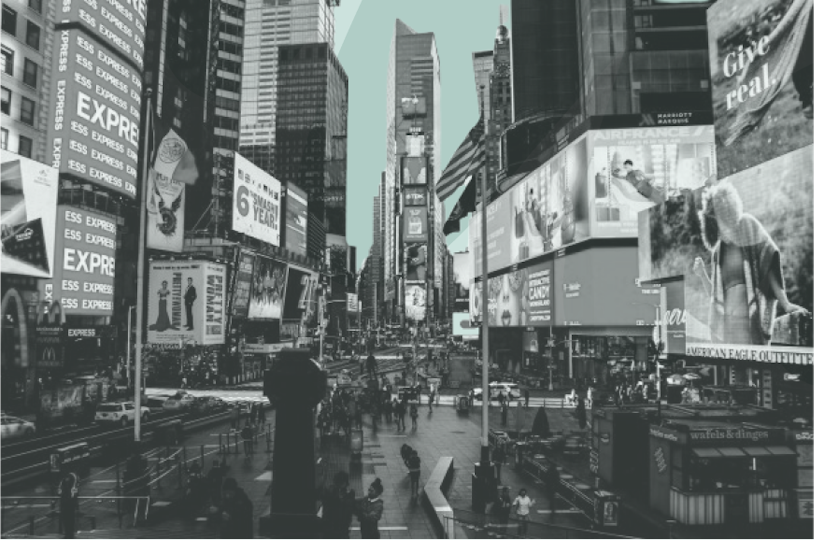 view of times square