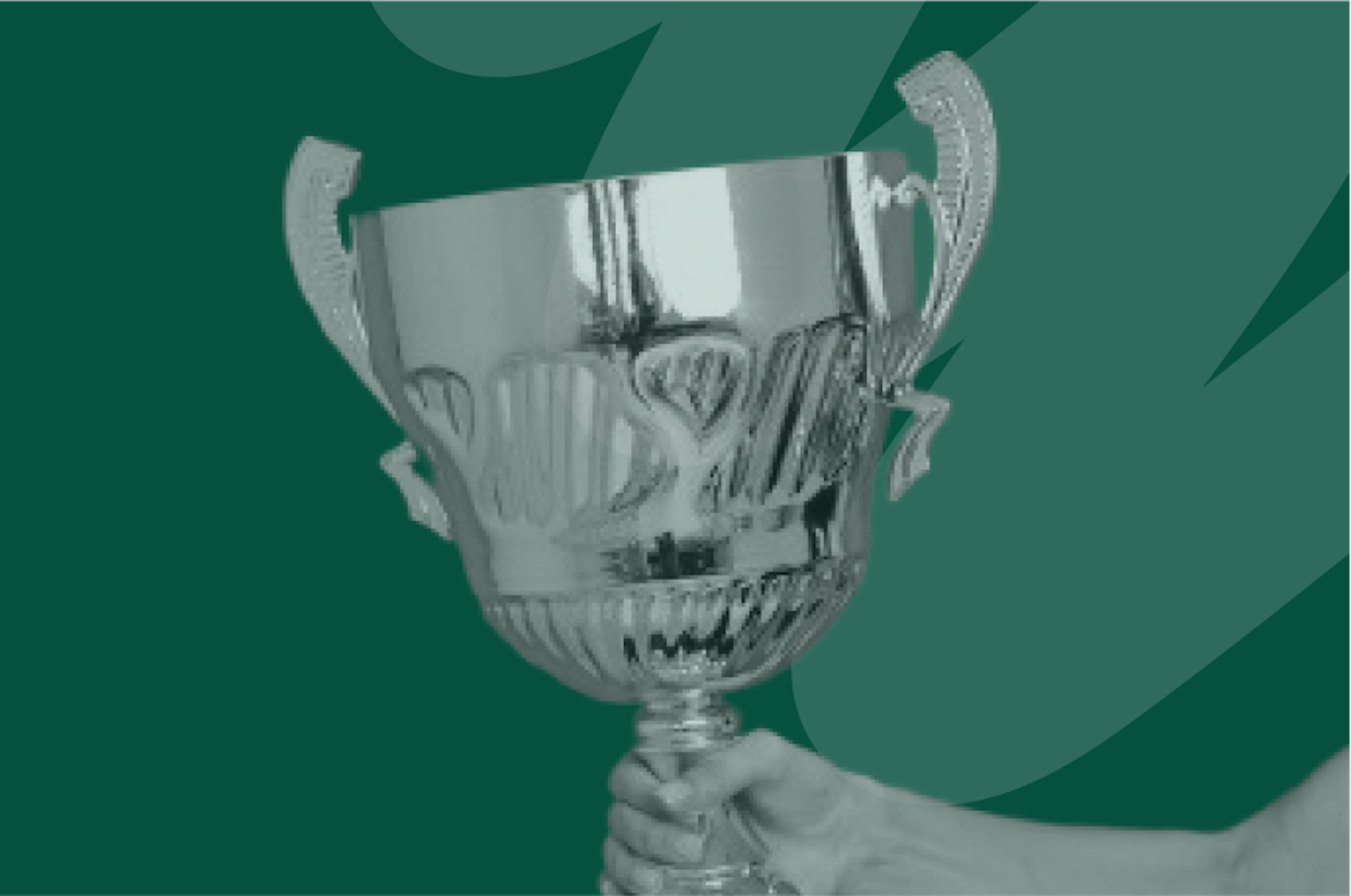 someone holding a trophy