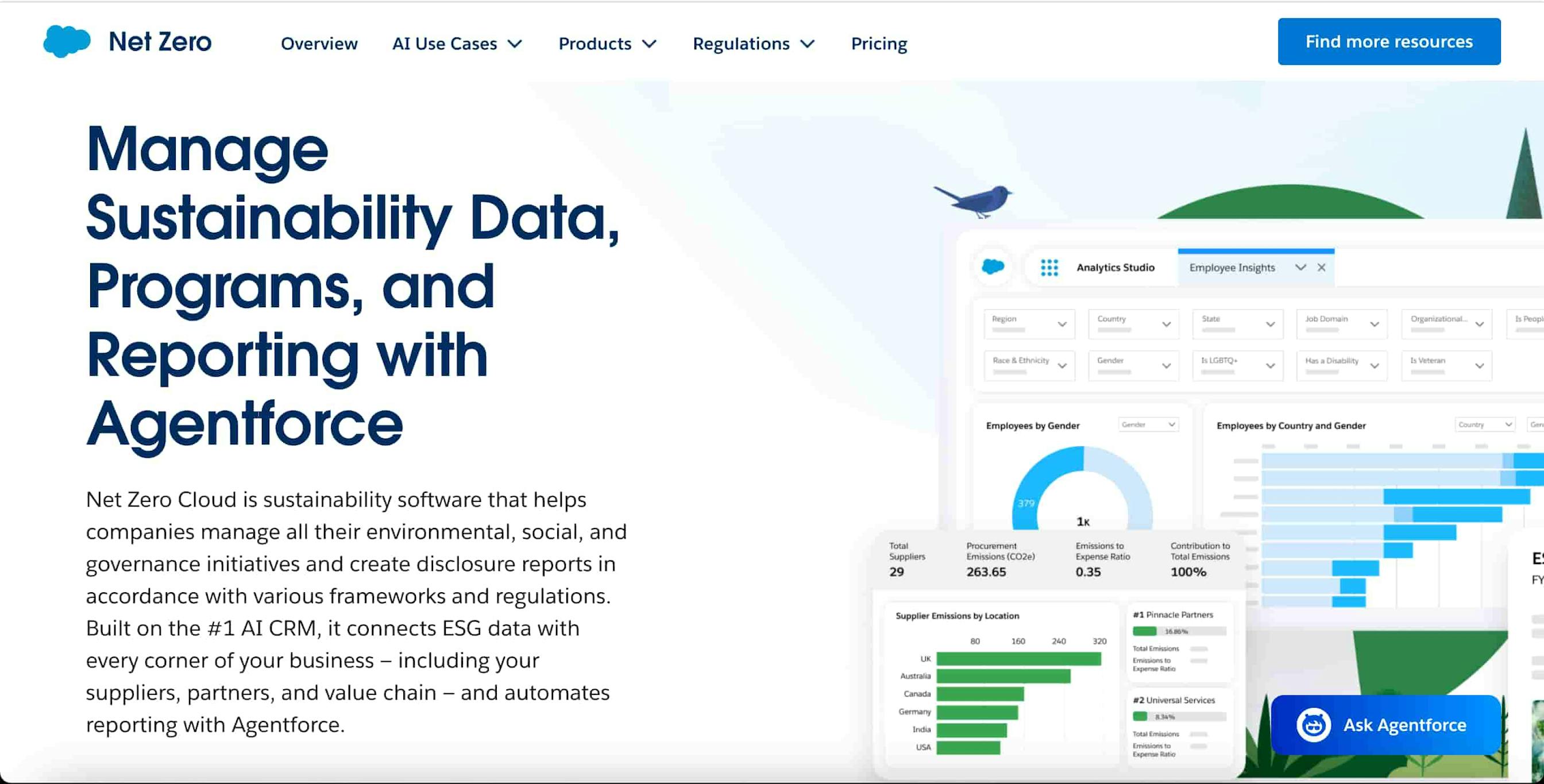 net zero salesforce screenshot