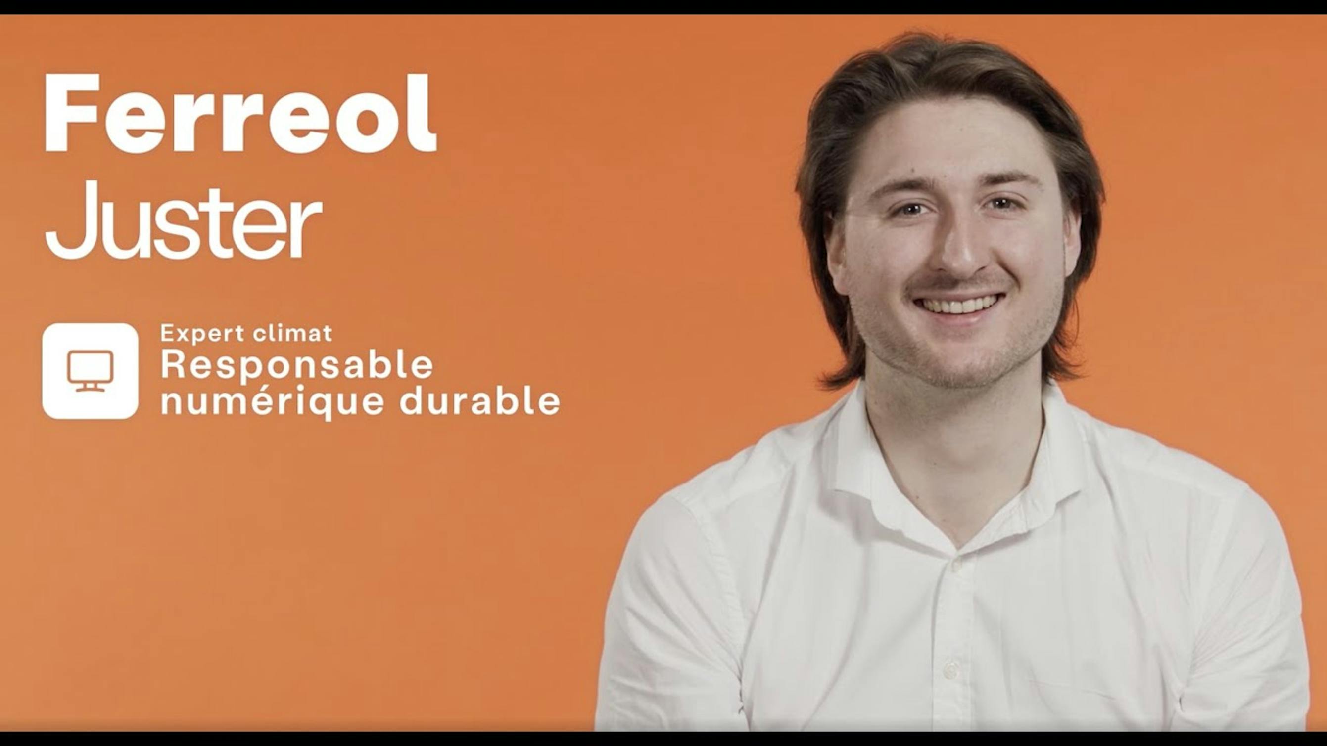 Ferreol Juster, Responsable numérique durable chez Greenly