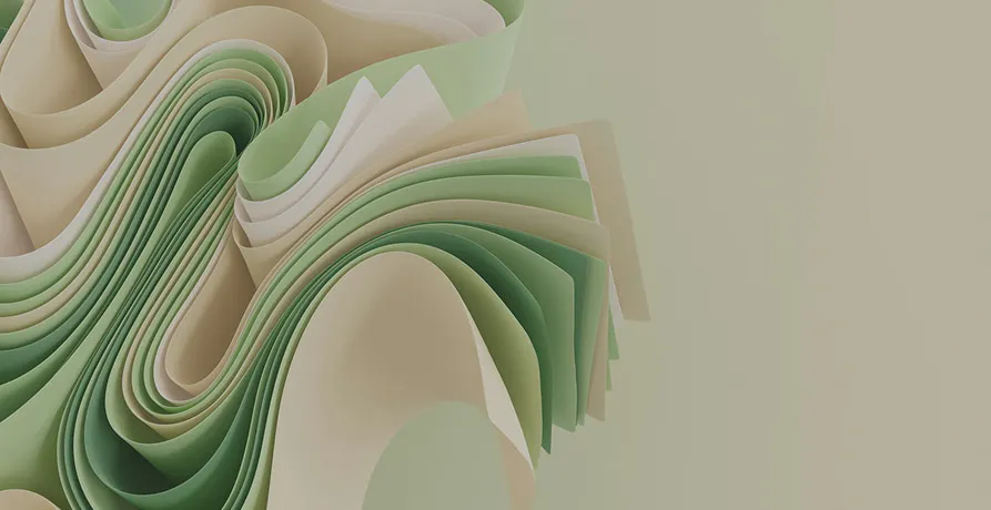 des feuilles vertes et blanches