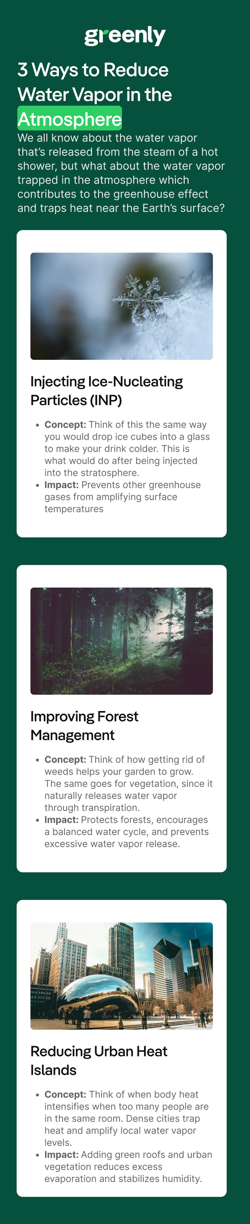 water vapor infographic mobile