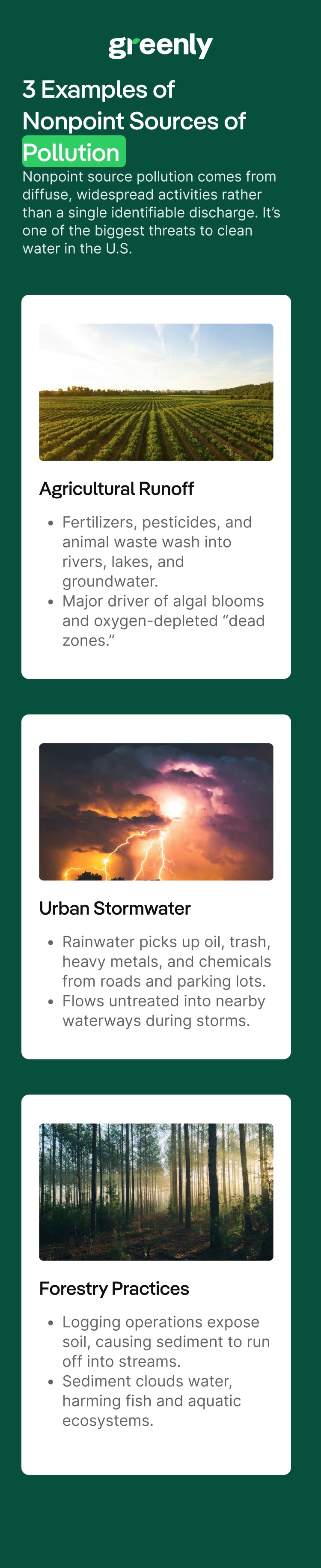 3 Examples of Nonpoint Sources of Pollution mobile