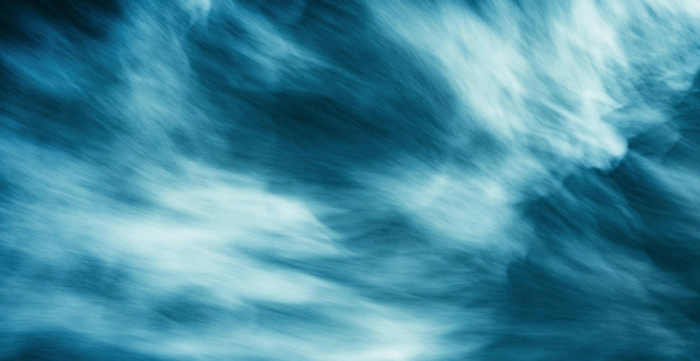 une onde bleue