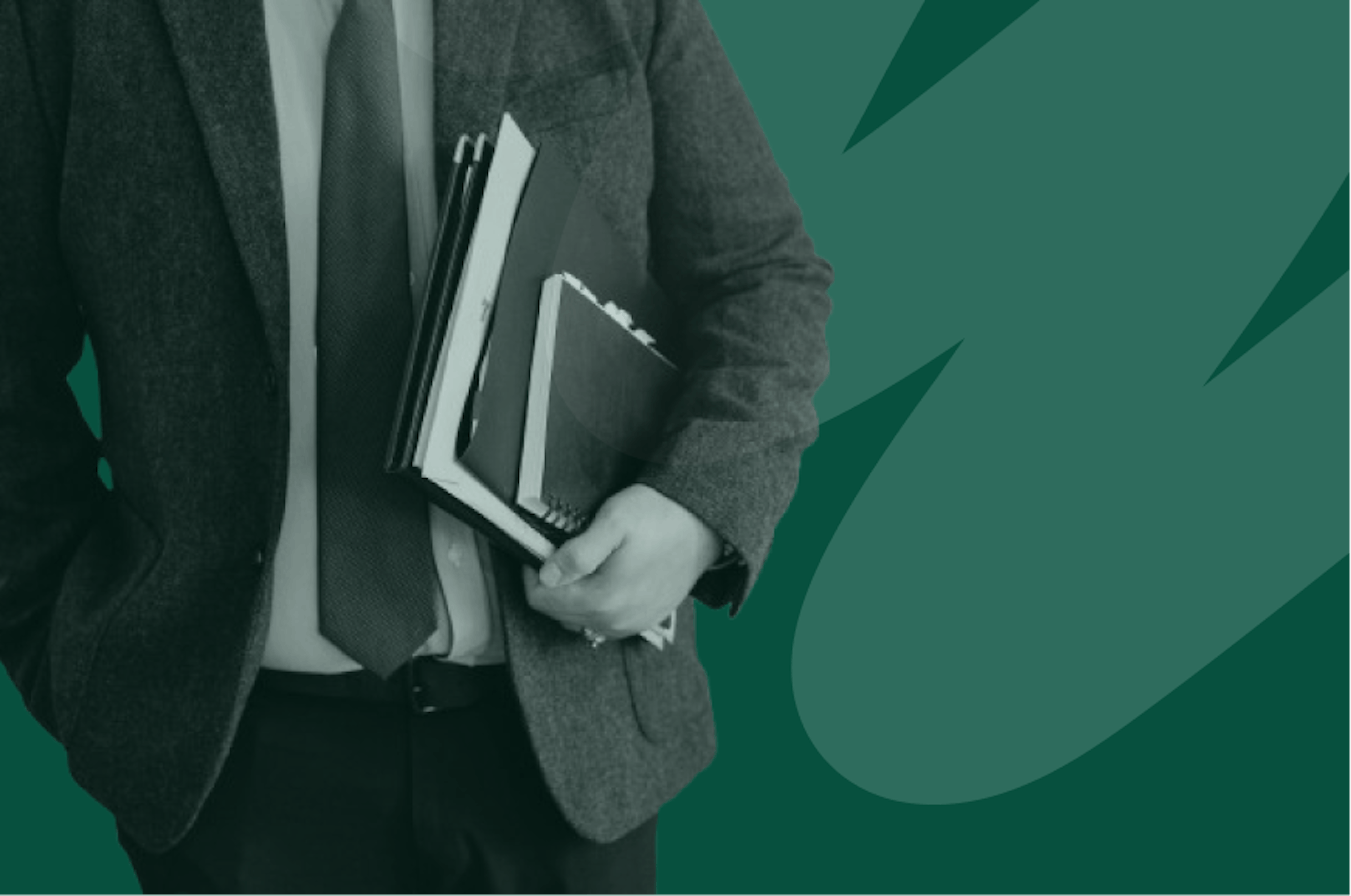 man holding documents