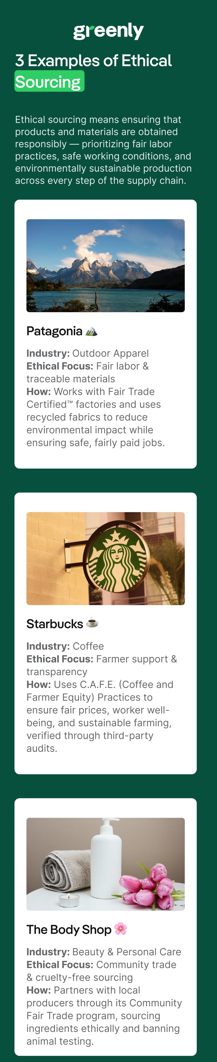ethical sourcing infographic mobile