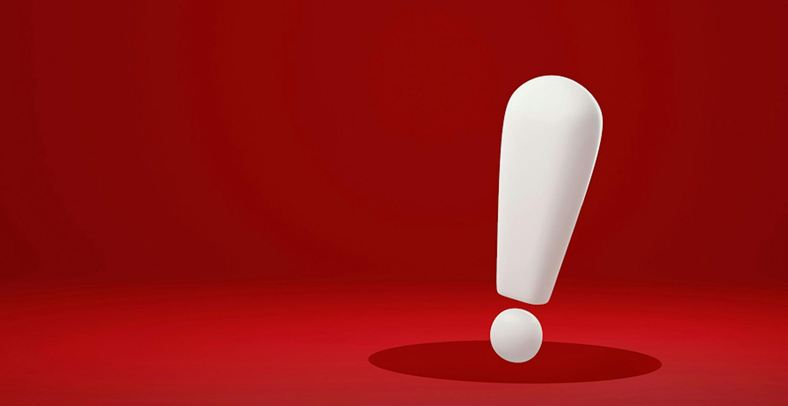 un point d'exclamation