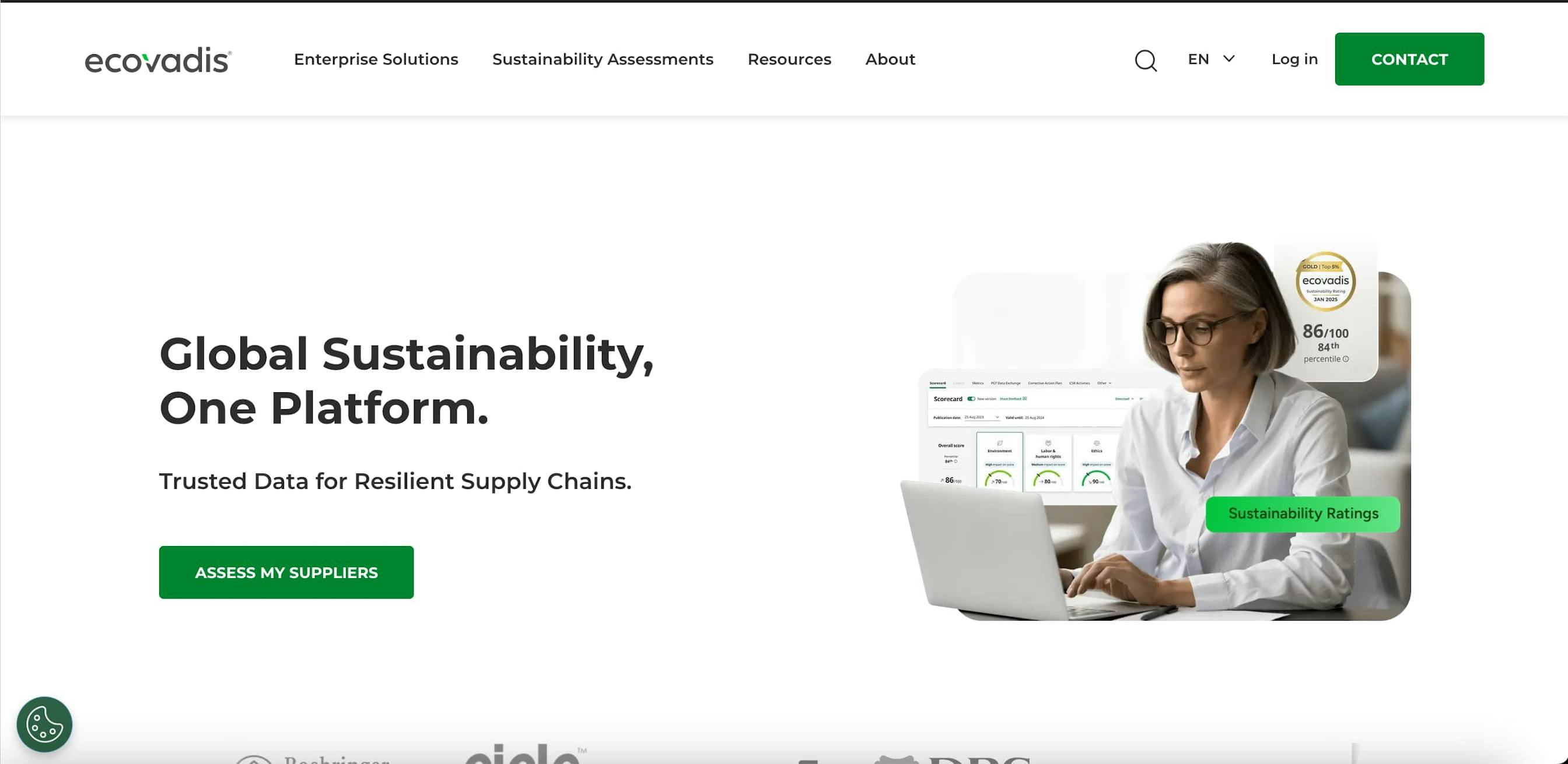 ecovadis homepage