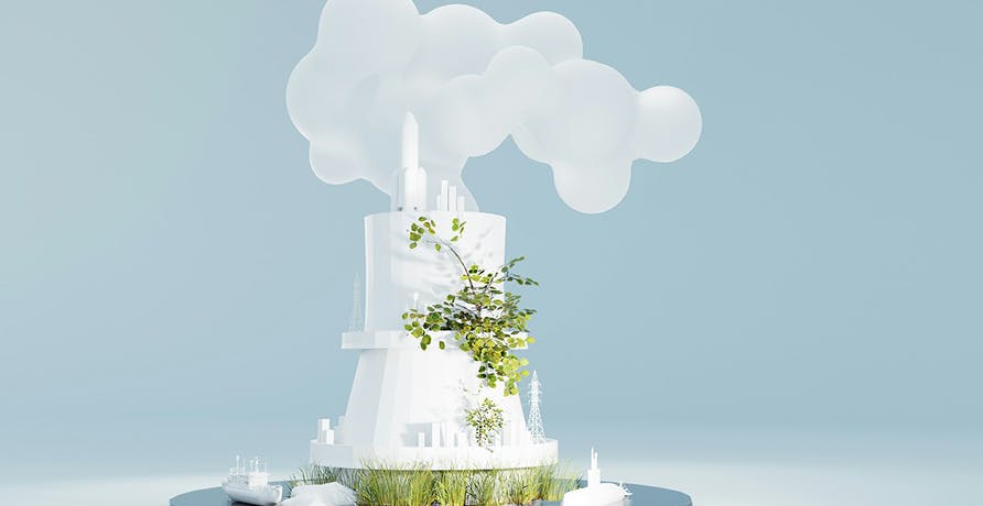 une illustration de centrale nucléaire