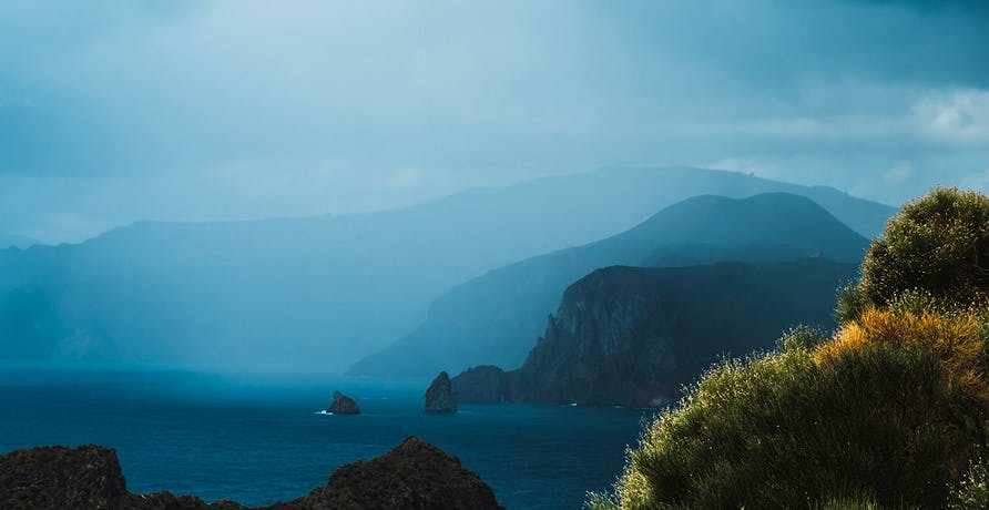 un paysage de méditerranée