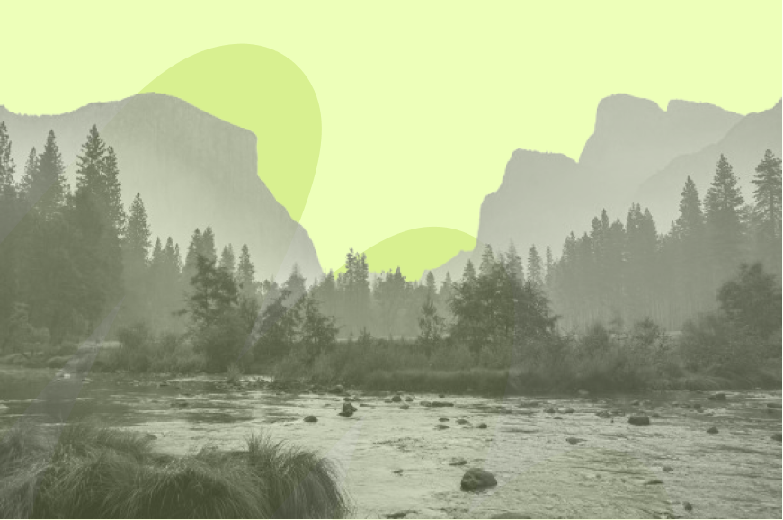 lake and mountain landscape