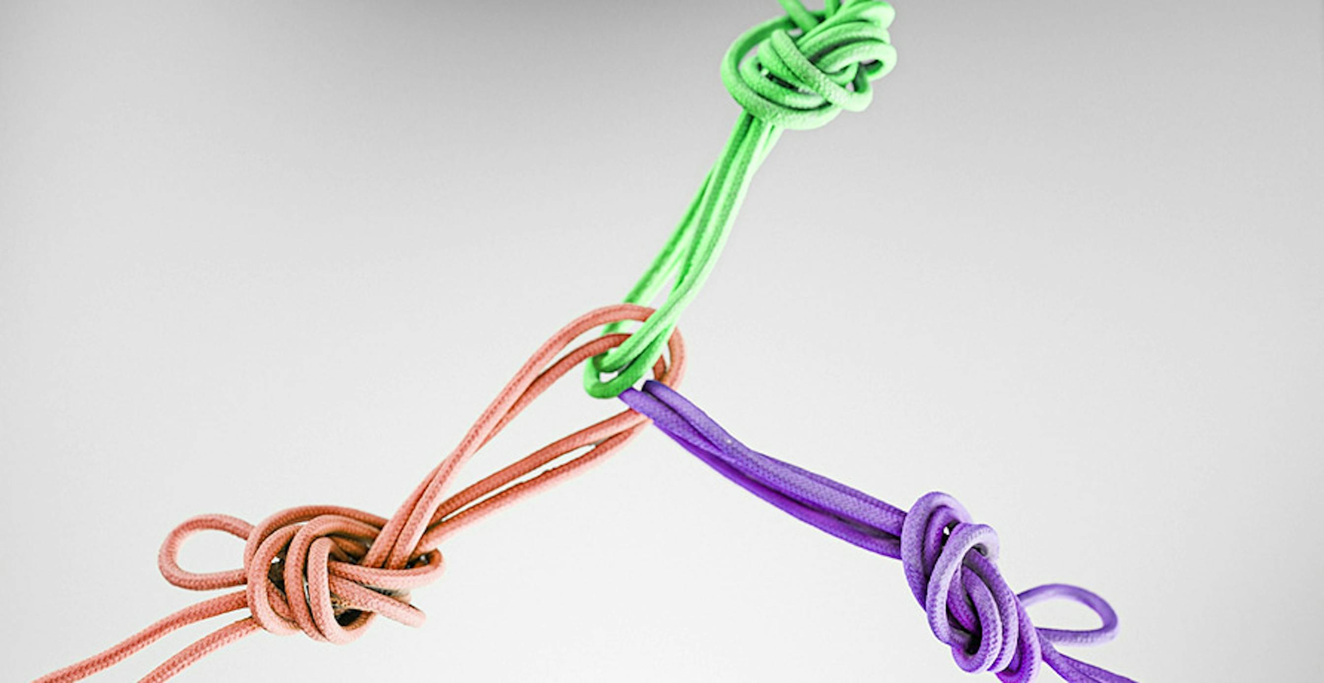 des ficelles nouées