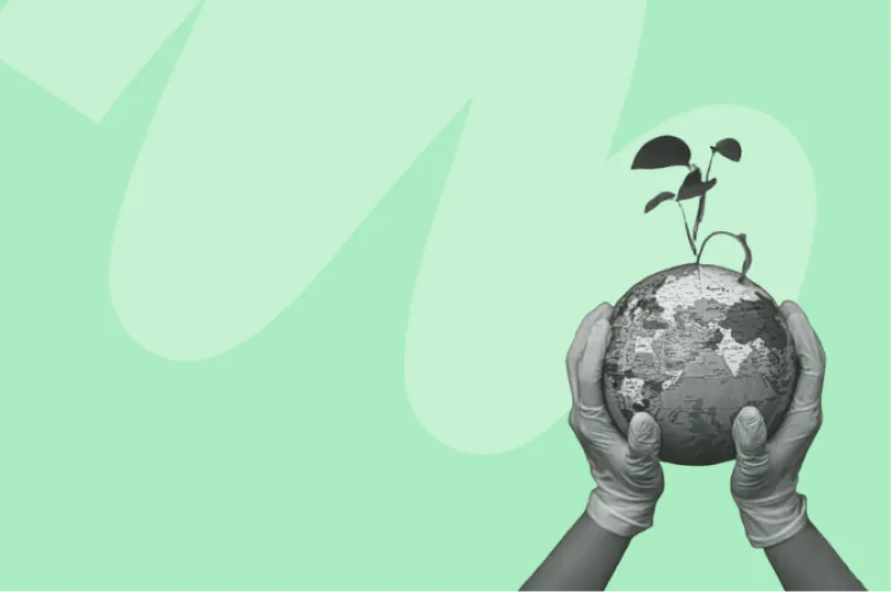 Mains tenant une planète Terre