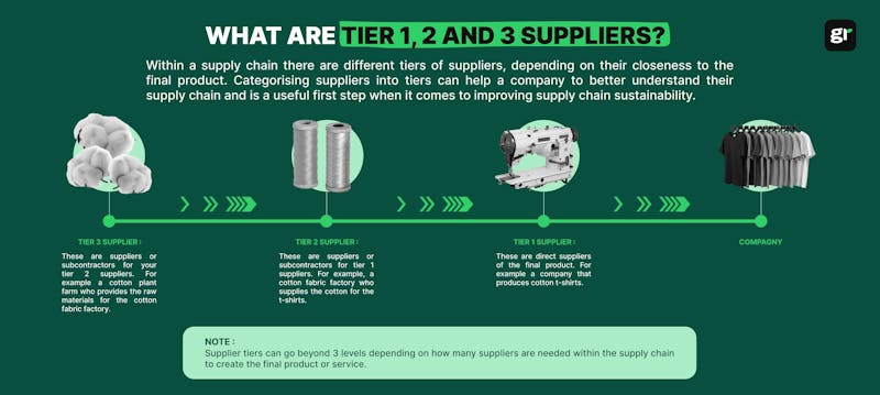 Infographic tier 1, 2, and 3 Suppliers