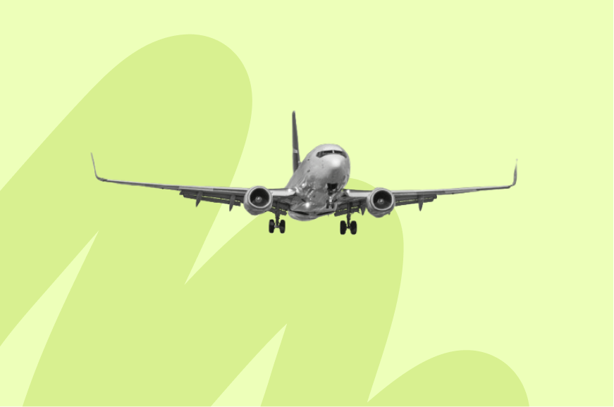 Avion en plein vol