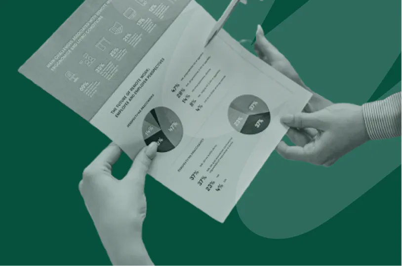 people holding a report