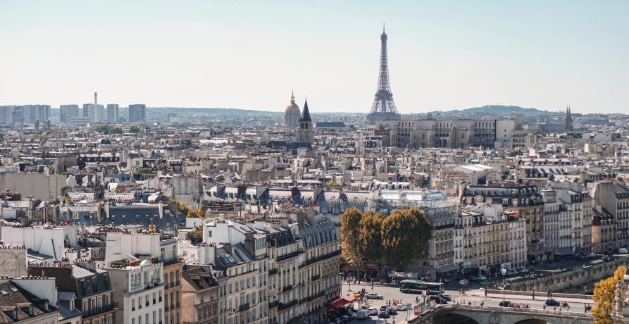 ville de Paris avec Tour Eiffel