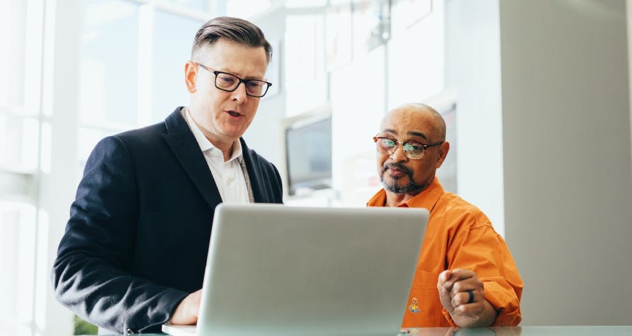 two men who are discussing