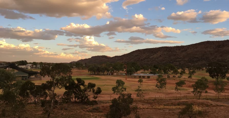 view of outback australia in alice springs
