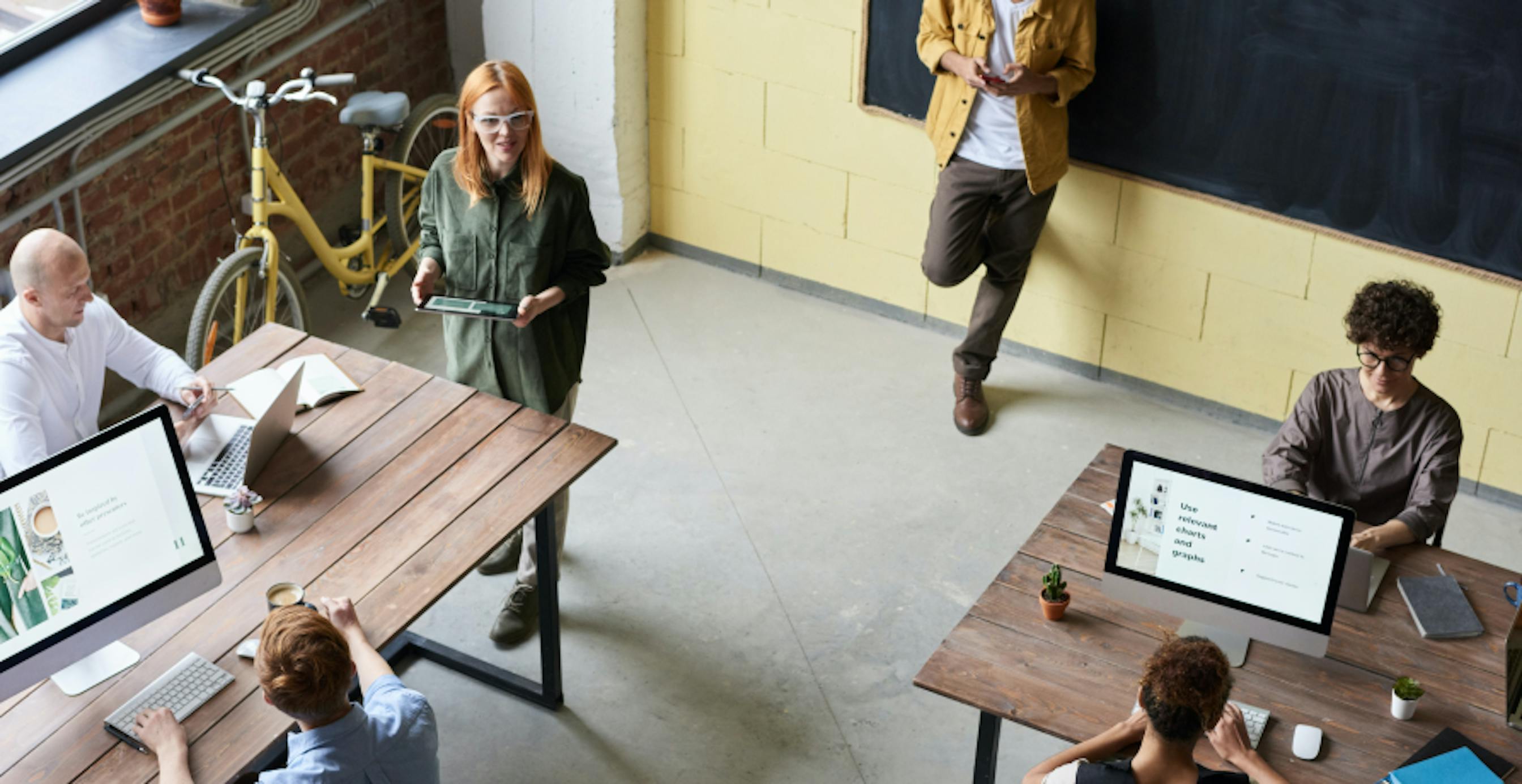 people in co-working space