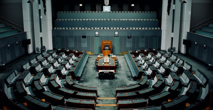 inside of government building 